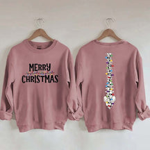 Light Merry Christmas Sweatshirt
