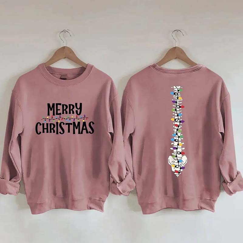 Light Merry Christmas Sweatshirt
