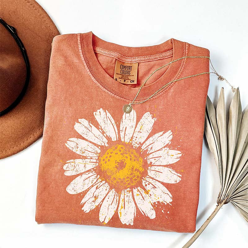 Boho Floral Daisy Graphic T-Shirt