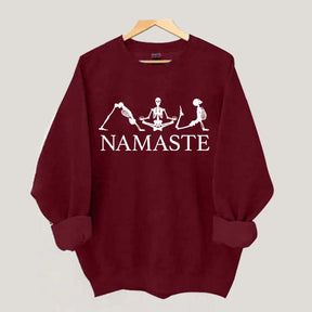 Namaste Yoga Skeleton Sweatshirt