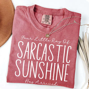 Your Little Ray of Sarcastic Sunshine Has Arrived Simple T-Shirt
