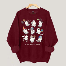 PE Teacher Halloween Spooky Sweatshirt