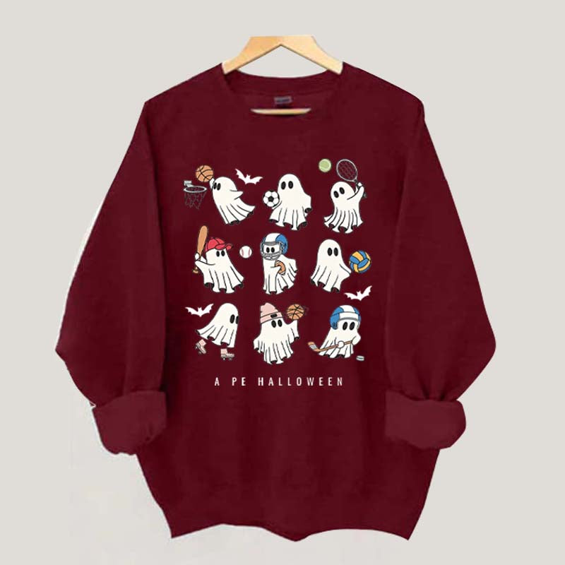PE Teacher Halloween Spooky Sweatshirt