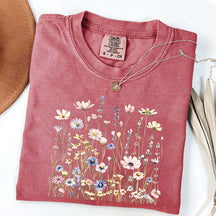 Minimal Floral Nature Inspired Botanical T-Shirt