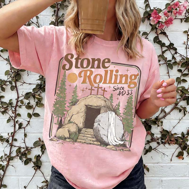Trendy Stones Easter Rolling T-Shirt