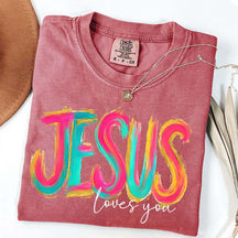 Comfort Colors Jesus Loves You Faith T-Shirt