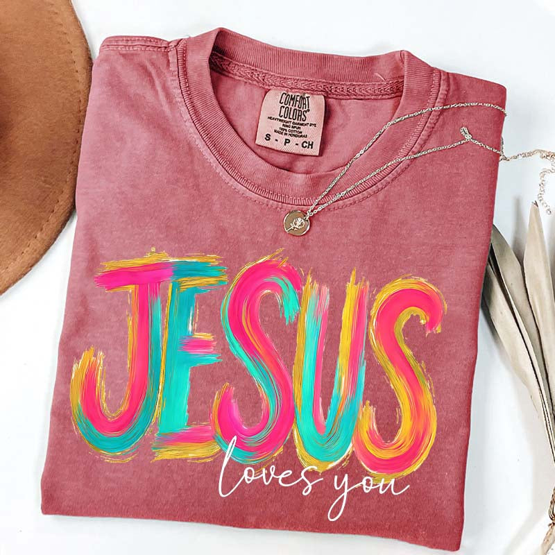Comfort Colors Jesus Loves You Faith T-Shirt