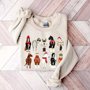Horse Lover Animal Christmas Cute Sweatshirt