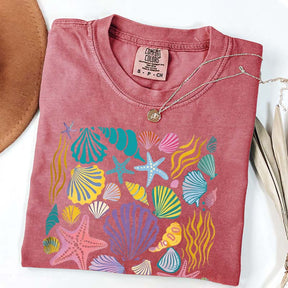 Vintage Seashells Ocean T-Shirt