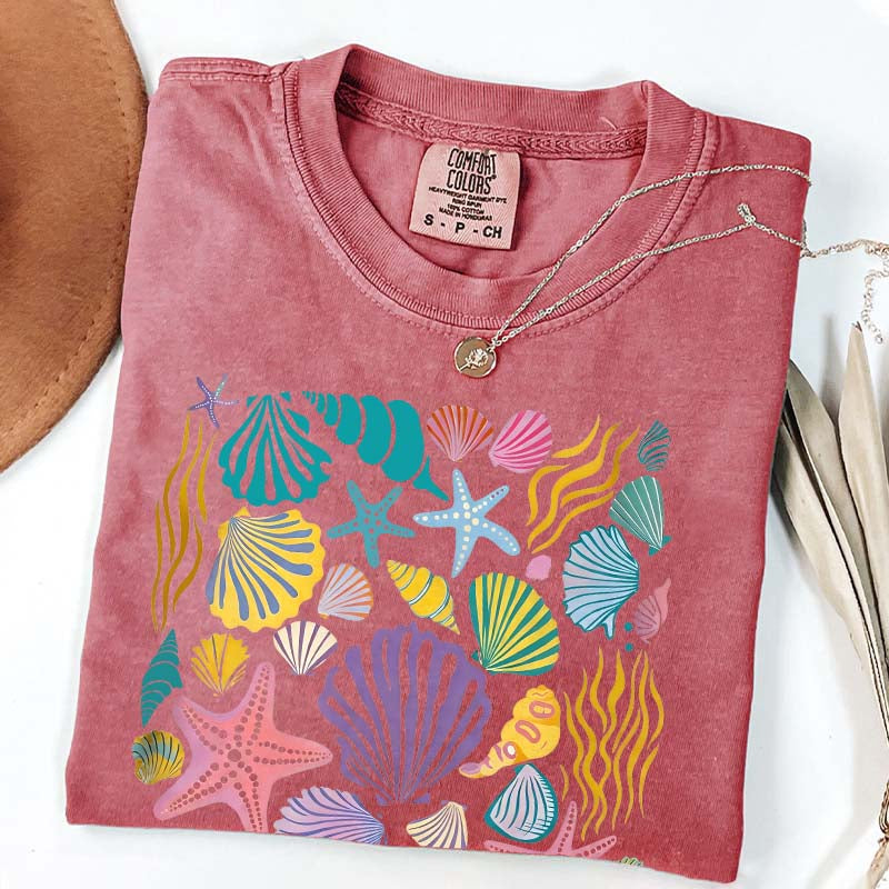 Vintage Seashells Ocean T-Shirt
