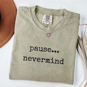 Pause Nevermind Mahjong T-Shirt