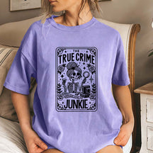 True Crime Junkie Tarot Card T-Shirt