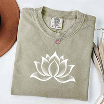 Minimalist Lotus Flower T-Shirt