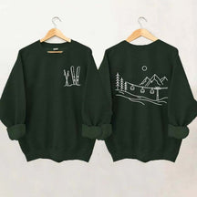 Minimalist Ski Design Sweatshirt