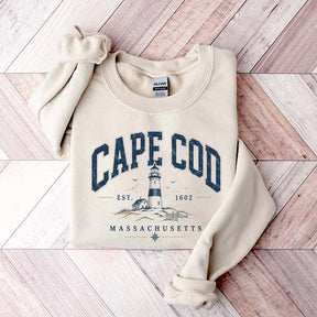 Retro Cape Cod Massachusetts Travel Destination Vacation Sweatshirt