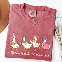 Silly Teachers Build Character T-Shirt