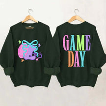 School Spirit Football Printed Sweatshirt