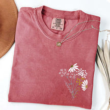 Minimal Daisy Flower T-Shirt