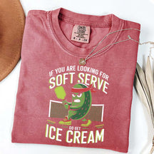 Soft Serve Pickleball Joke T-Shirt