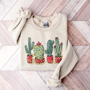 Christmas Cactus Cute Sweatshirt