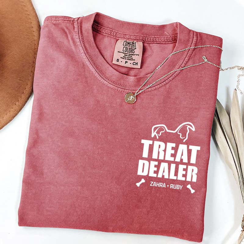 Custom Dog Dad Pet Name T-Shirt