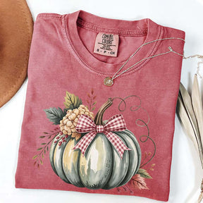 Watercolor Pumpkin Womens Halloween T-Shirt