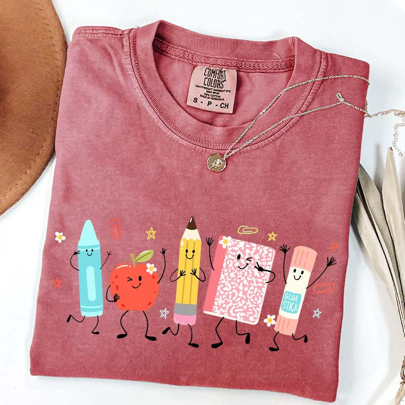 Cute School Supplies Comfort Colors T-Shirt