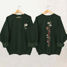 Vintage Ladybug Floral Sweatshirt