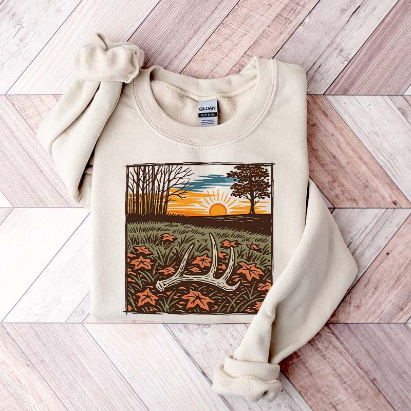 Nature Scene Hunting Season Sweatshirt