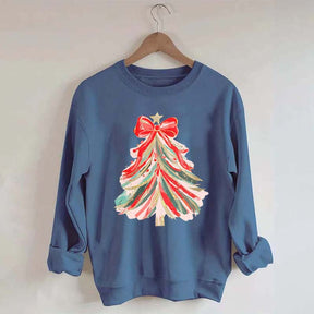 Red Bow Christmas Tree Sweatshirt