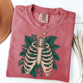 Skeleton Green Plant T-Shirt