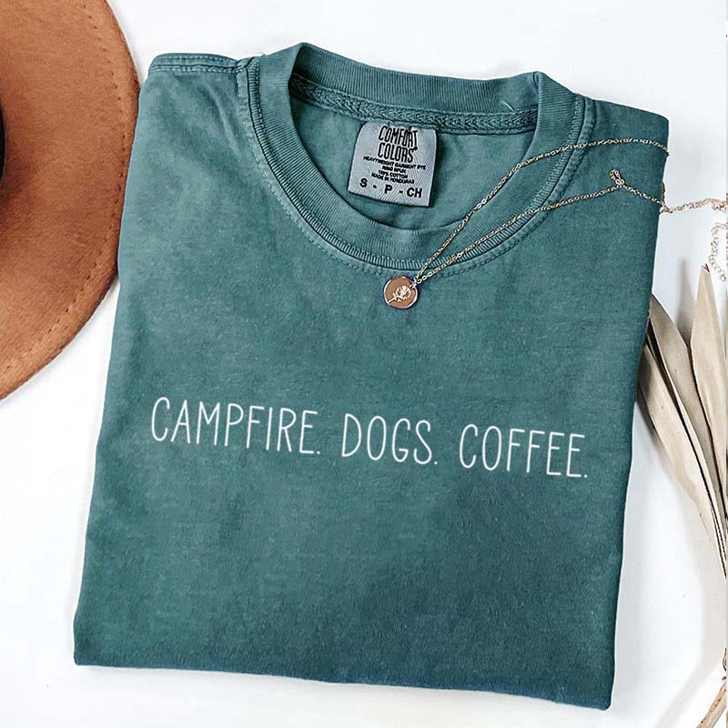 Campfire Dogs Coffee T-Shirt