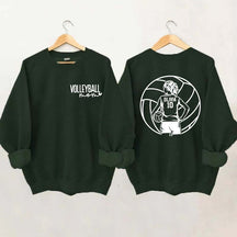 Personalized Volleyball Mom Name & Number Sweatshirt