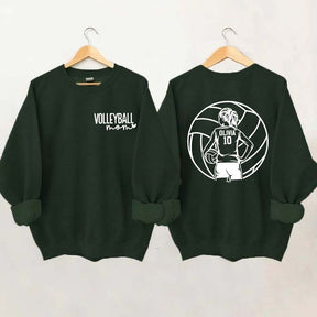 Personalized Volleyball Mom Name & Number Sweatshirt