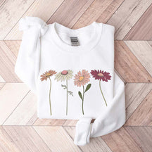 Vintage Floral Boho Wildflower Cottagecore Sweatshirt
