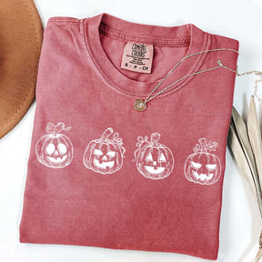 Minimalist Halloween Pumpkin T-Shirt
