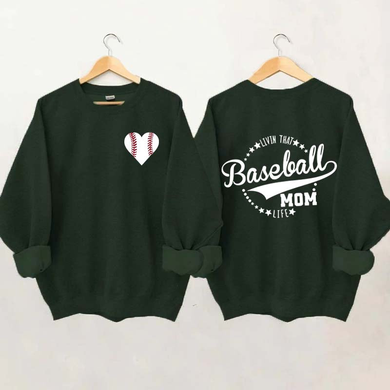 Heart & Baseball Sweatshirt