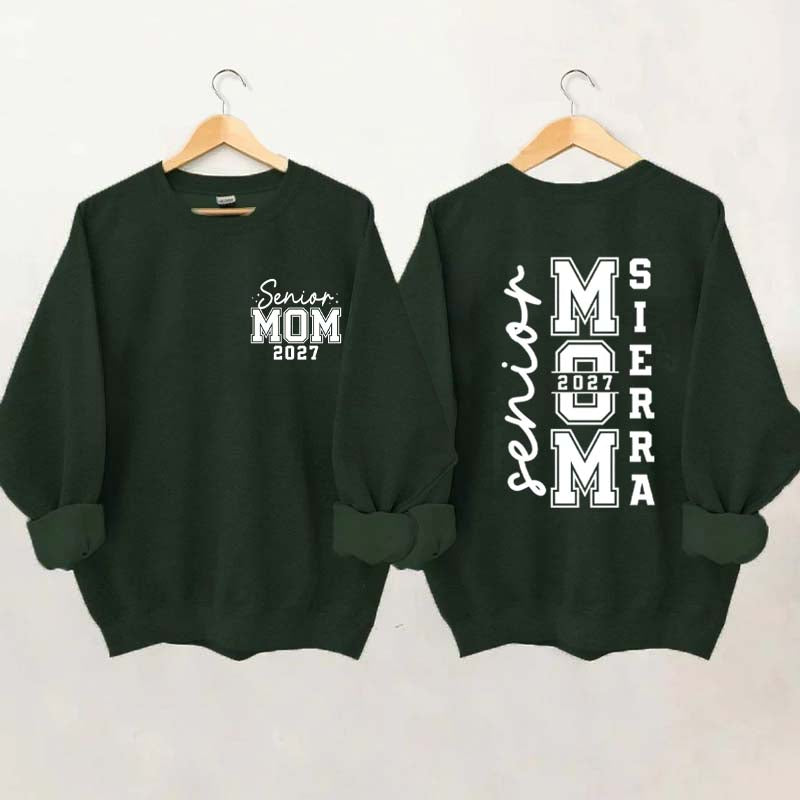 Custom Graduation Senior Mom 2027 Sweatshirt
