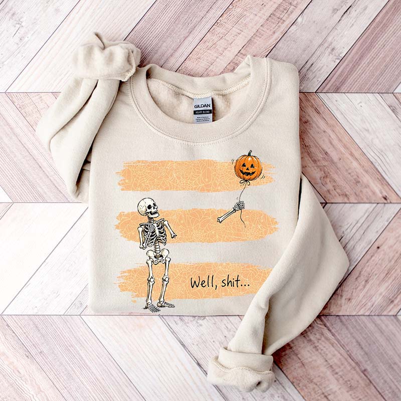 Funny Skeleton Lost Balloon Sweatshirt