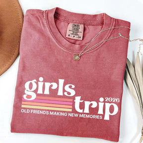 Custom Girls Trip Matching Friends Vacation T-Shirt