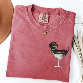 Weenies and Martinis Dachshund Weenie Tini T-Shirt