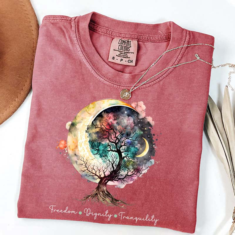 Freedom Dignity Tranquility Tree T-Shirt