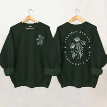 Cute Wildflower Religous Luke 12:27 Bible Verse Sweatshirt