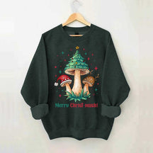 Retro Mushroom Christmas Sweatshirt