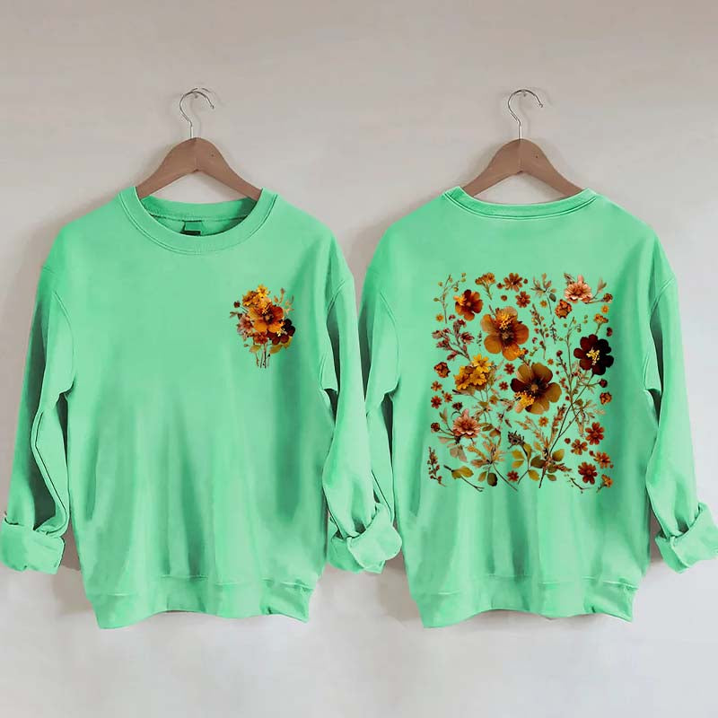 Autumn Cottagecore Autumn Floral Sweatshirt