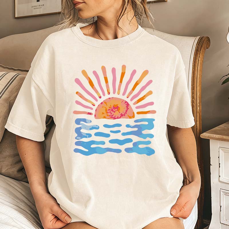 Summer Sun Rays Waves T-Shirt