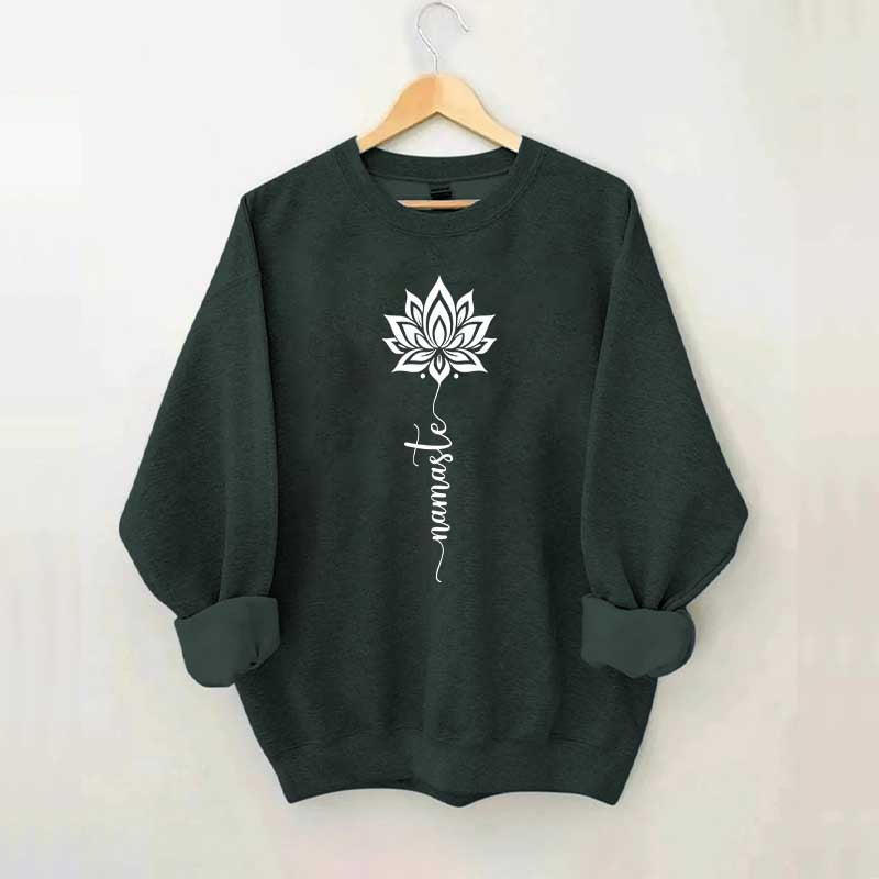 Namaste Lotus Flower Yoga Sweatshirt