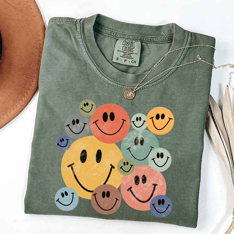 Retro Smiley Faces T-Shirt