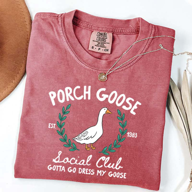 Porch Goose Social Club Est 1983 T-Shirt