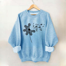Dandelion Tennis Racket Minimalist Sweatshirt